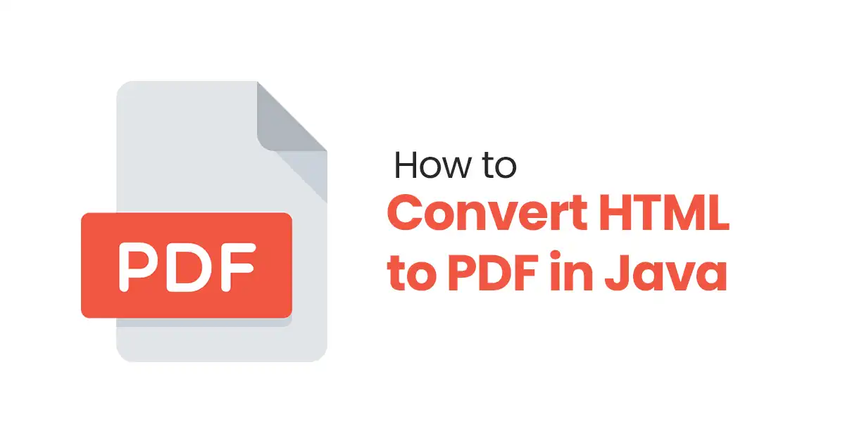 How to Convert HTML to PDF in Java