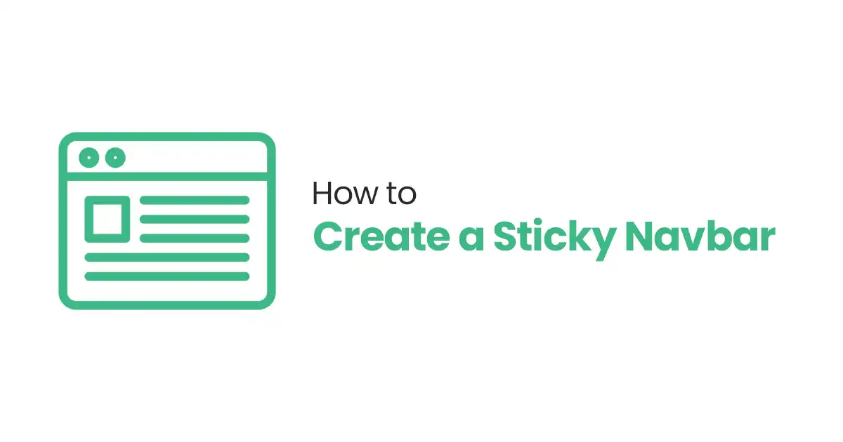 How to Create a Sticky Navbar