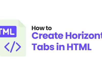 How to Create Horizontal Tabs in HTML